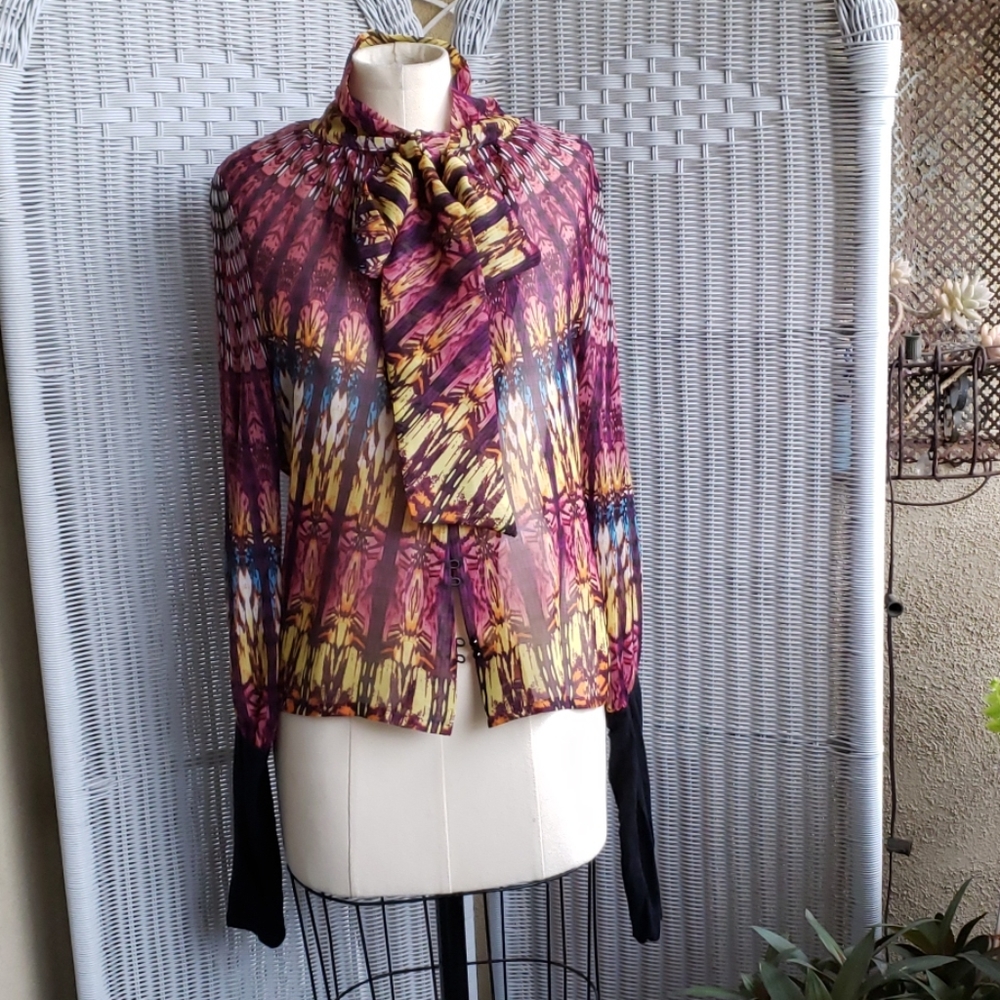 Morgan blouse with tie